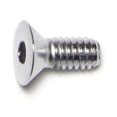 1/4-20 Socket Head Cap Screw, Chrome Plated Steel, 5/8 In Length, 10 PK